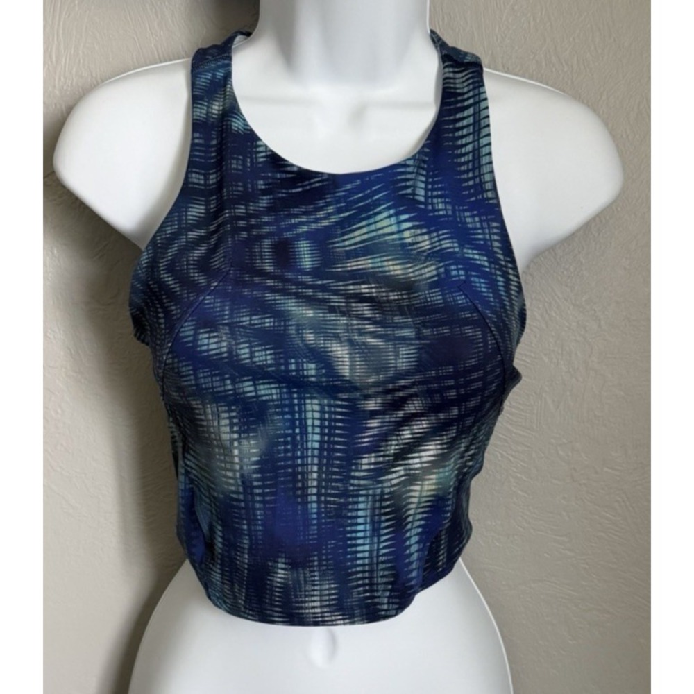 Lululemon Invigorate Training Tank Top Womens Size 4 Blue Shapeshifter Flux